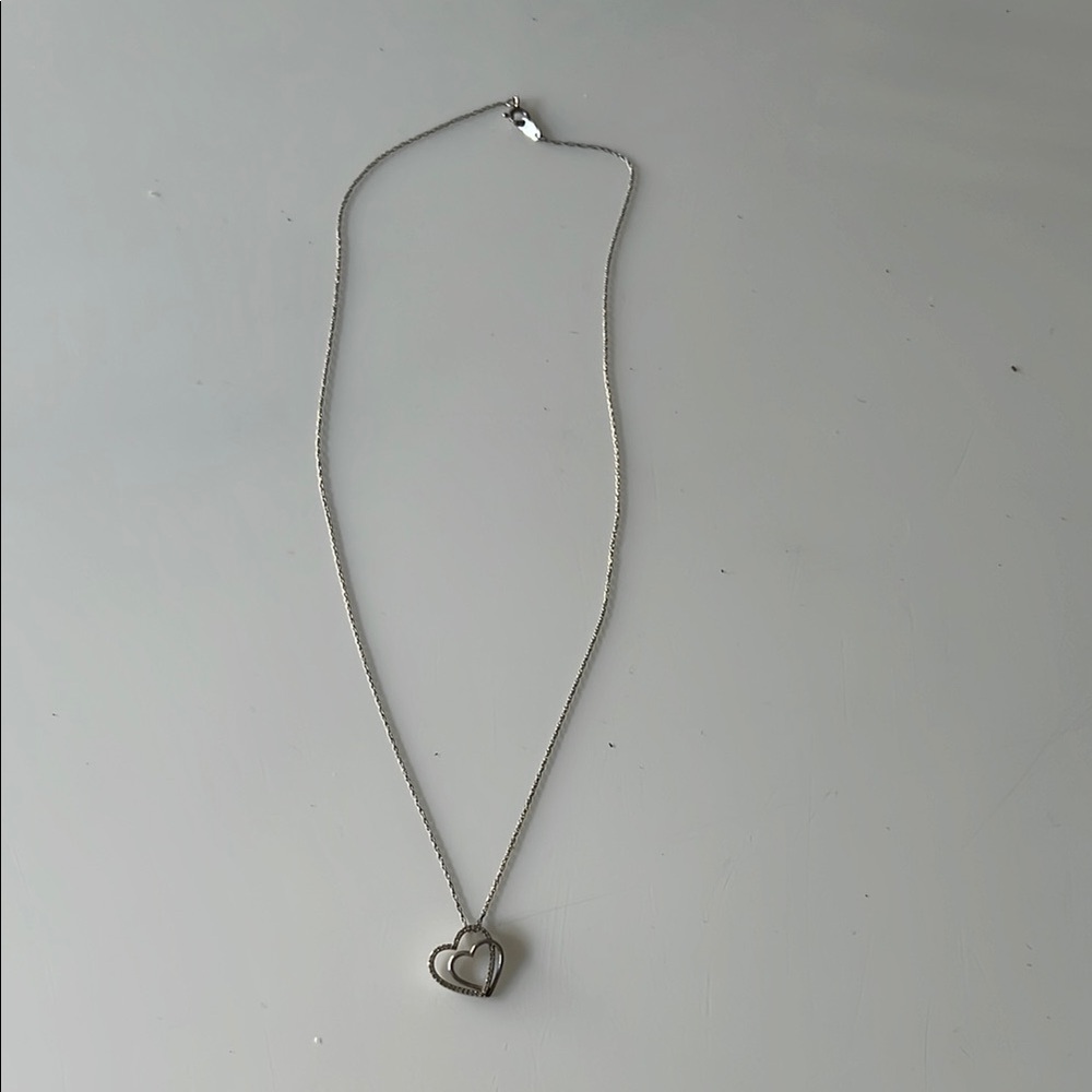 Silver Heart Pendant Necklace